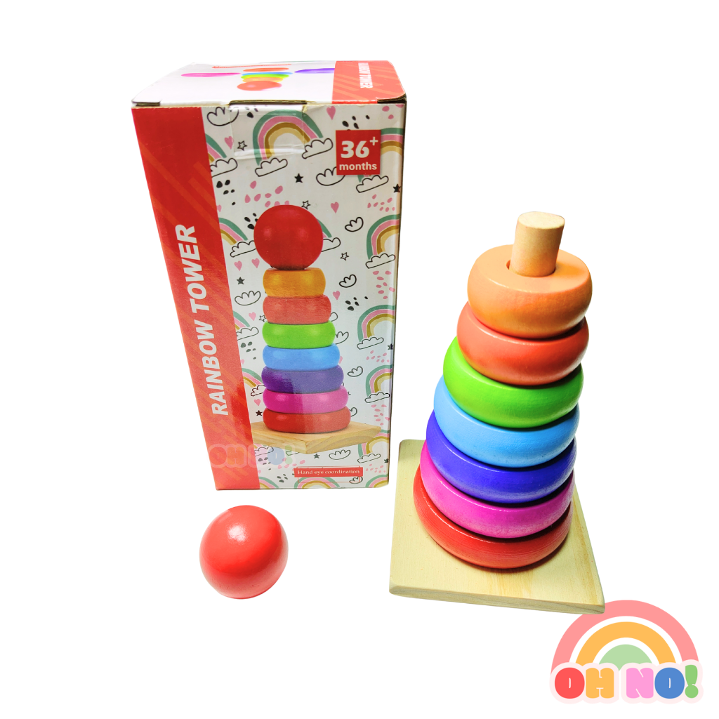 Torre Apilable Arcoíris ¡OH NO! 🌈