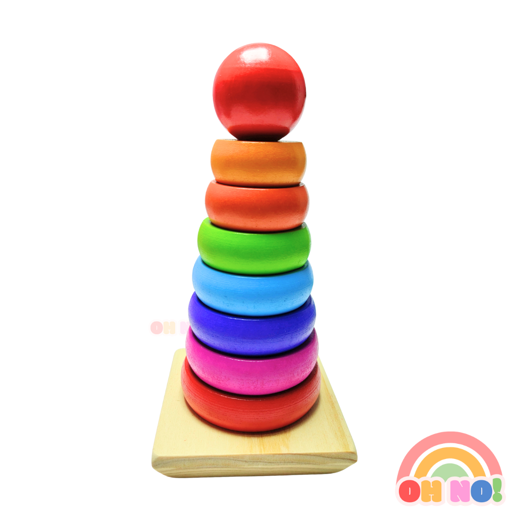 Torre Apilable Arcoíris ¡OH NO! 🌈